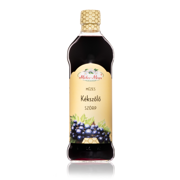 Sirup z modrého hrozna s medom Sirup z modrého hrozna s medom